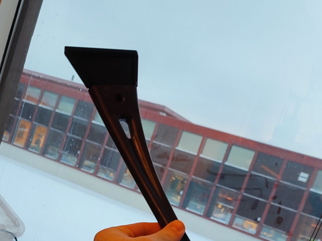Blade replacement for ice scraper and brush