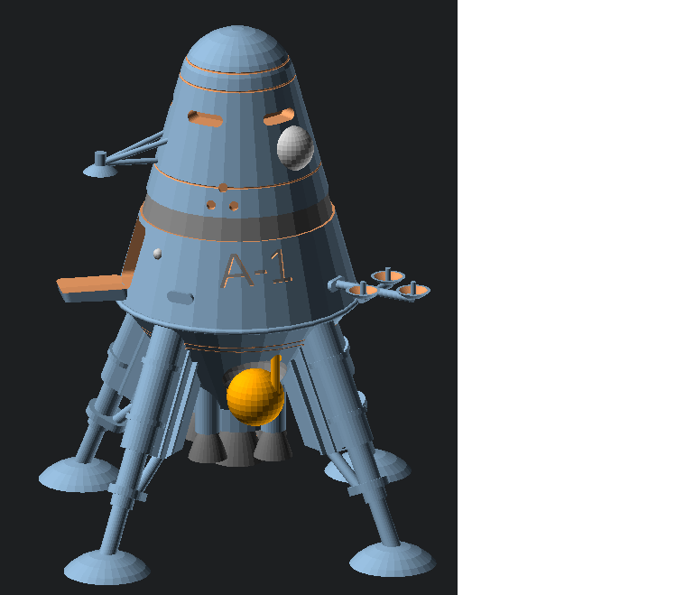 1950's Lander by Vendicar Decarian | Download free STL model ...