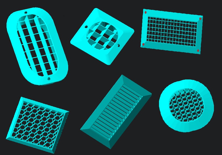 Grill generator (OpenScad script)