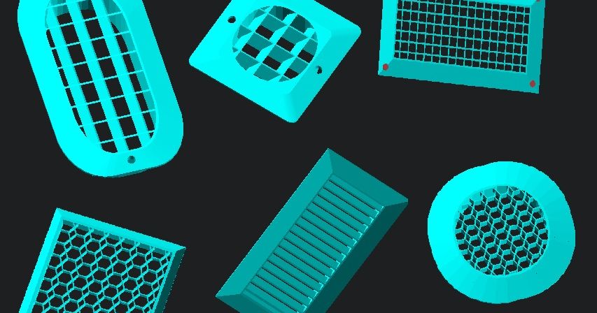 Grill generator (OpenScad script) by Vendicar Decarian | Download free ...