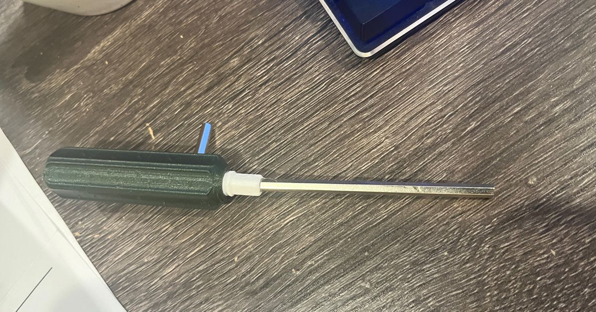 Hex/Allen Key Screwdriver Handle by Rafa Download free STL model