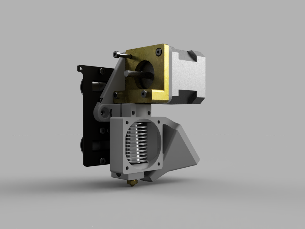 Geeetech i3 E3D direct drive extruder part cooling fan remix