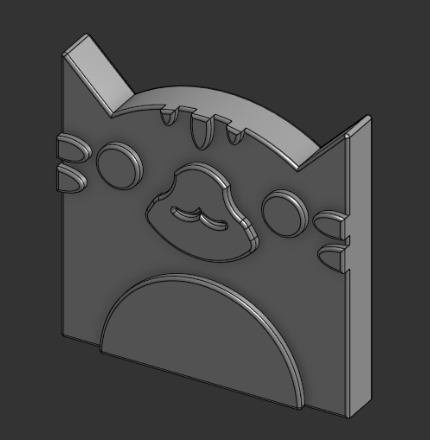 Miniatura 1 do modelo 3D cat cube Geometry dash