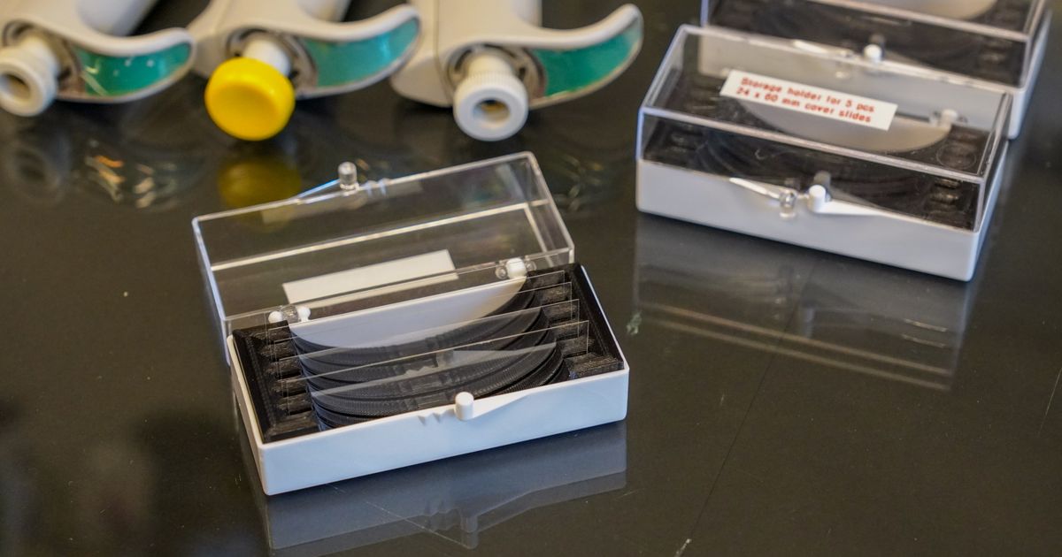 Microscope Slide Storage by n.leinad Download free STL model