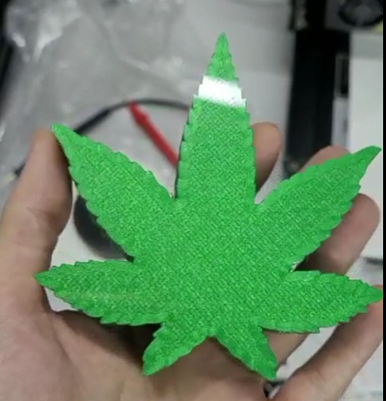 Cannabis marijuana ashtray or decor