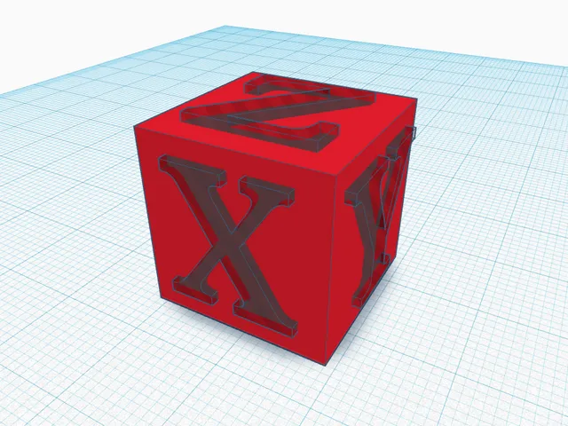 2cm calibration cube