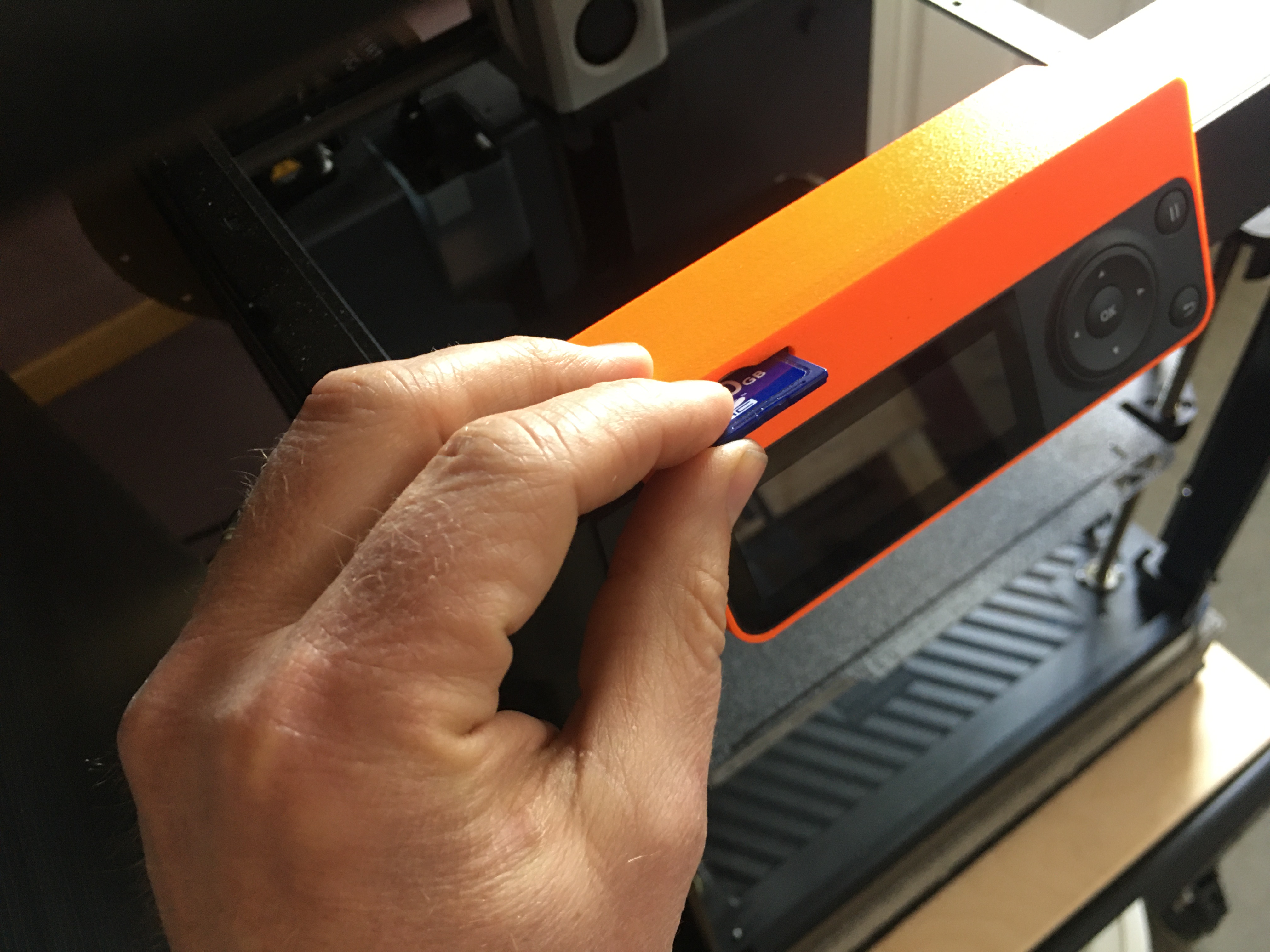 Bambu Lab P1P SD Card Display Bezel (holds microSD to SD card