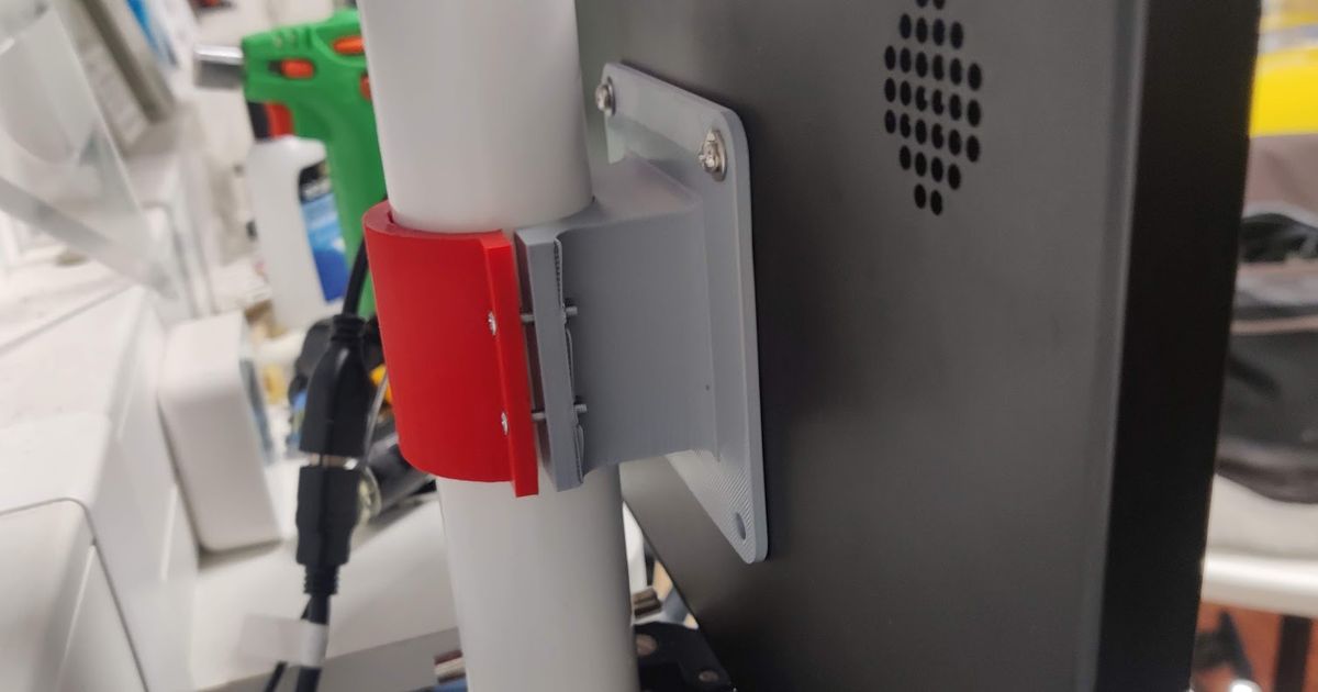 VESA monitor mount by The Developer Guy Download free STL model