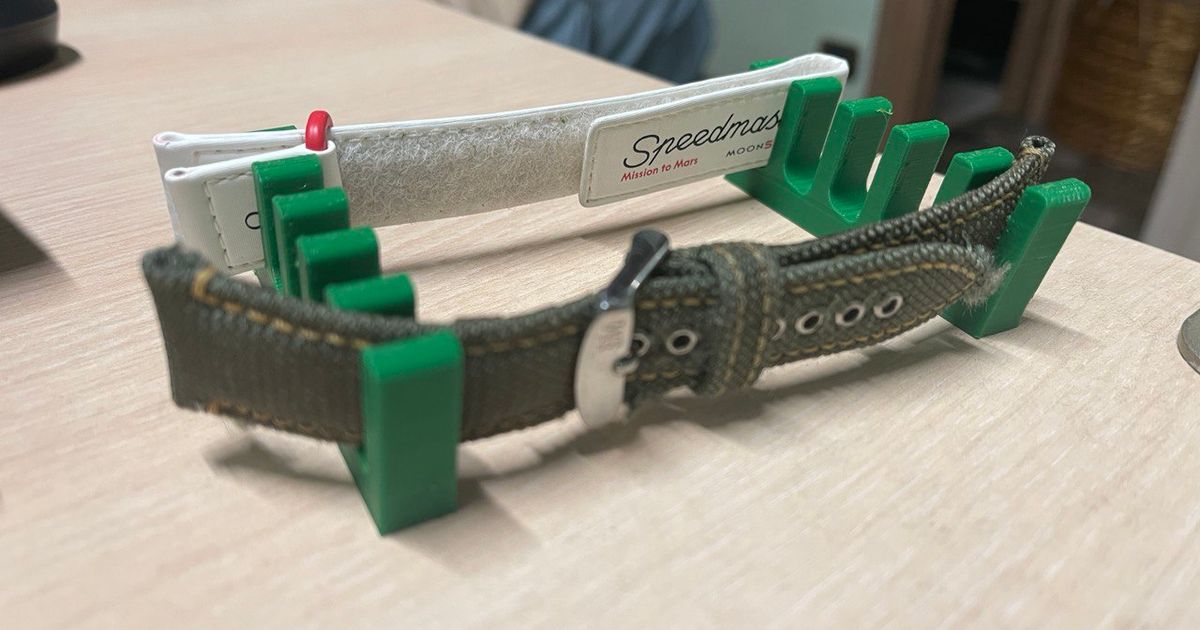 Watch Band holder (print 2x) by Federico9292 | Download free STL model ...