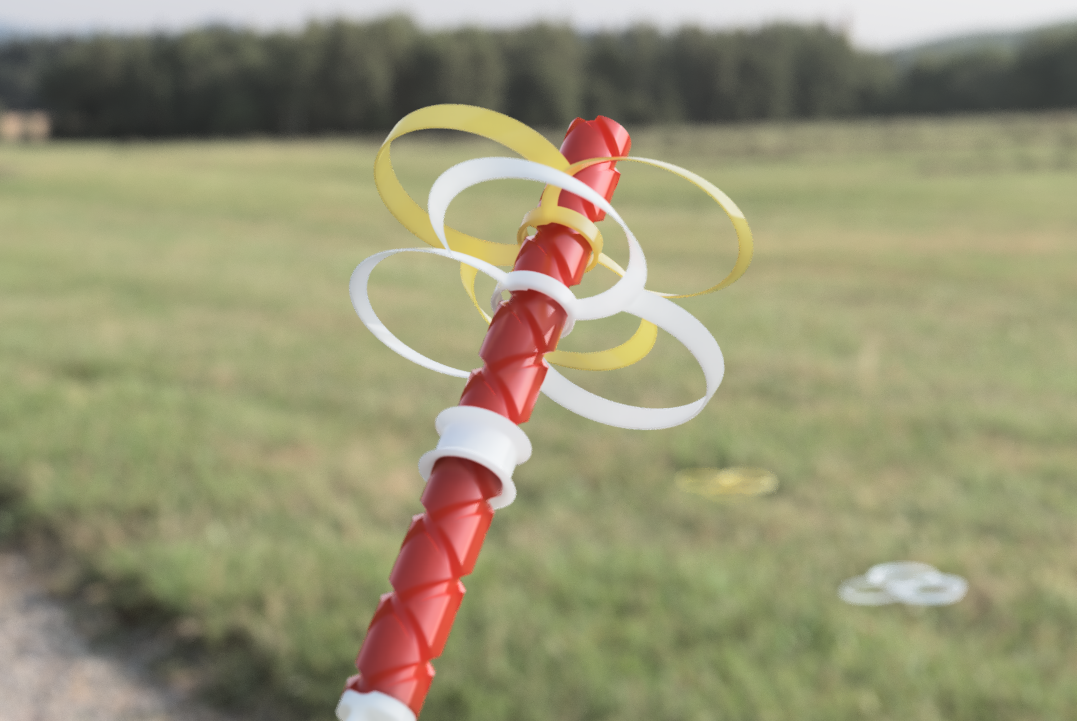 Helicopter Push Toy (Double Counter Rotating Blades) by EaziG