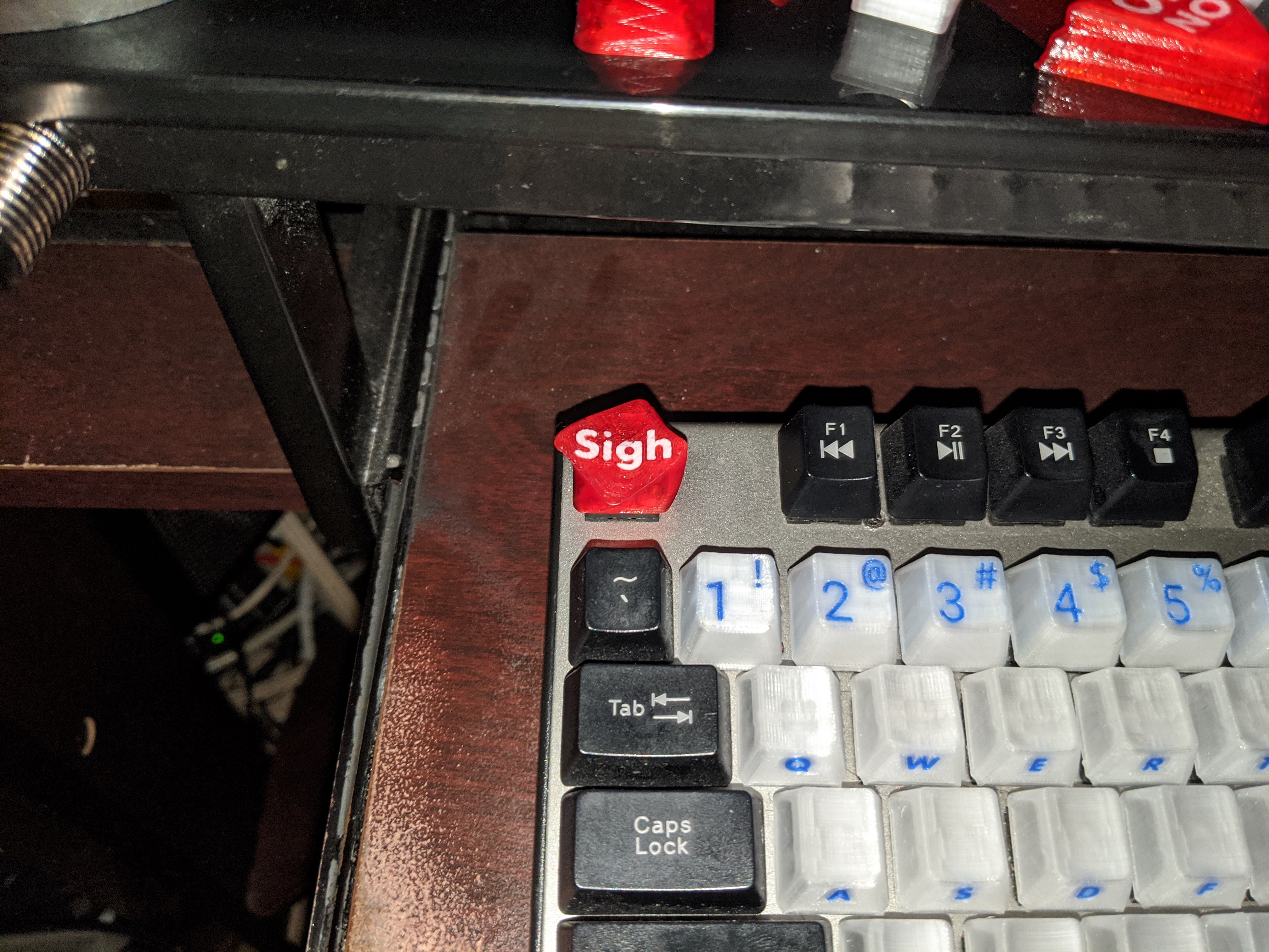 Sigh oversize keycap (Cherry MX-compatible, multi-material)