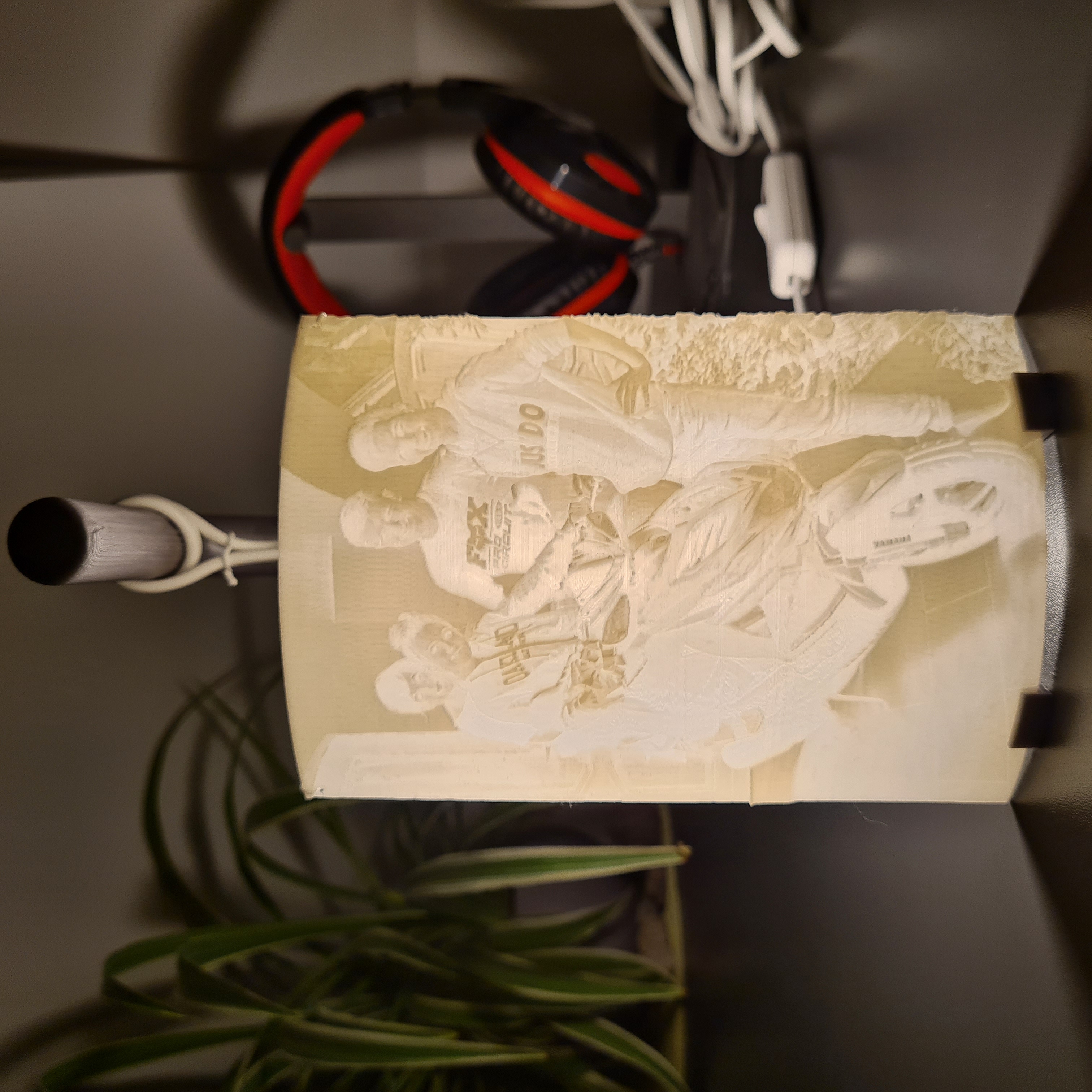 Lithophane lamp stand