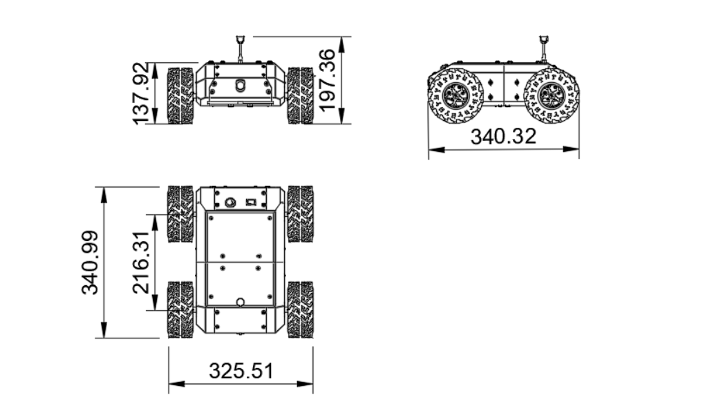 Miniatura 5 do modelo 3D Open Source UGV Project