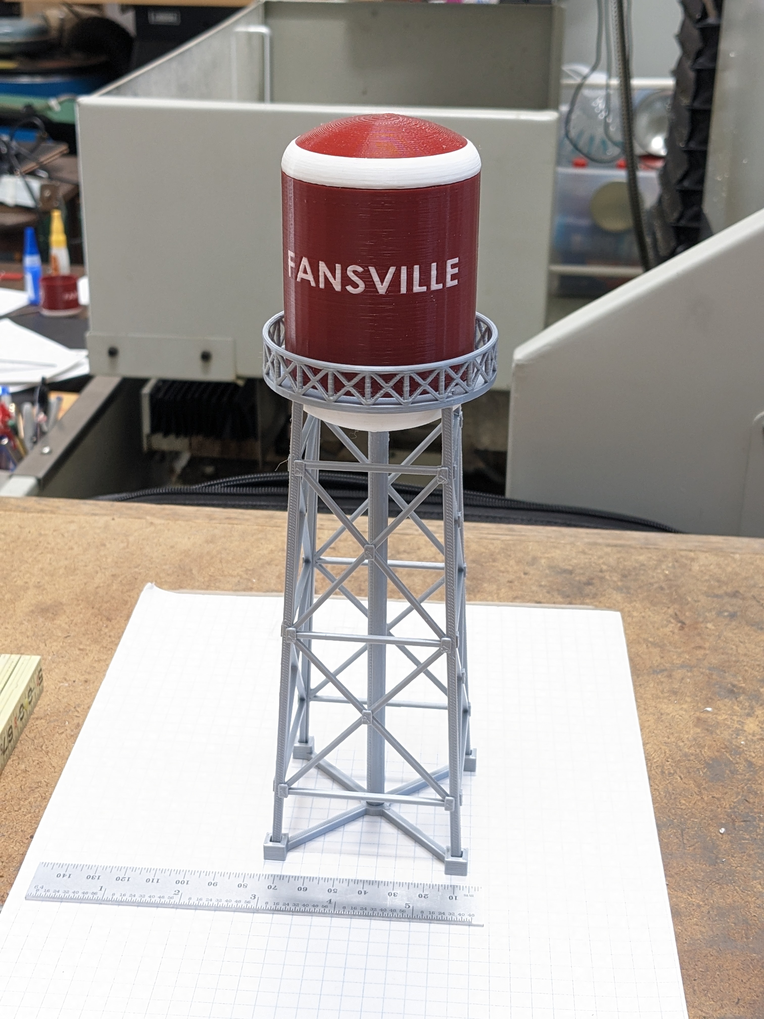 HO Scale Dr Pepper Water Tower by Ed Hume | Download free STL model ...