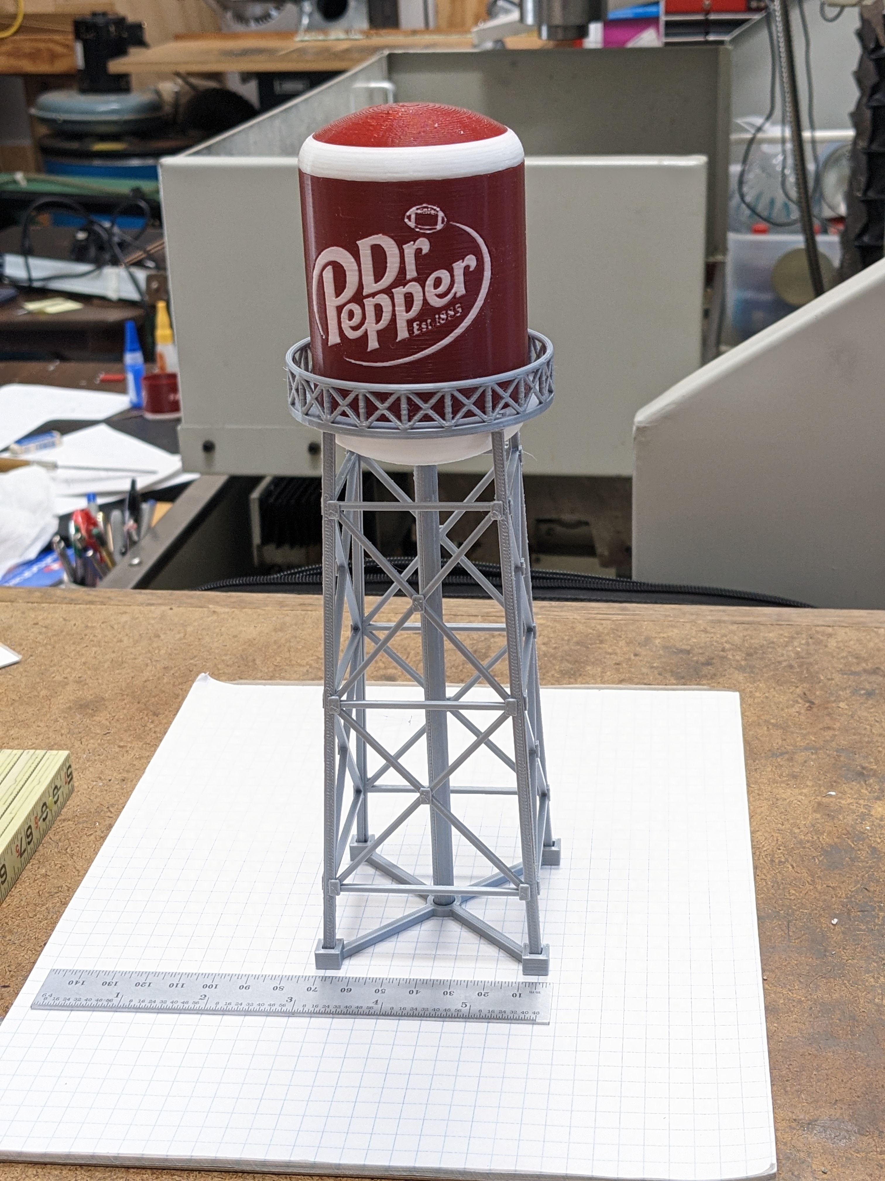 HO Scale Dr Pepper Water Tower