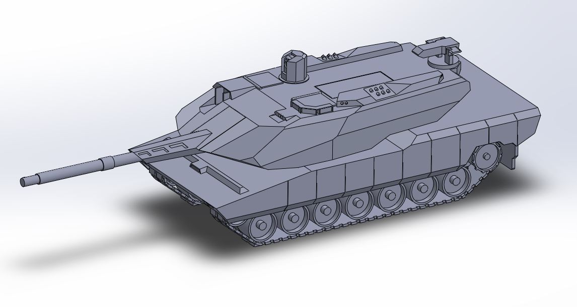 Panther Tank KF51 (Rheinmetall 2022) by Bene | Download free STL model ...