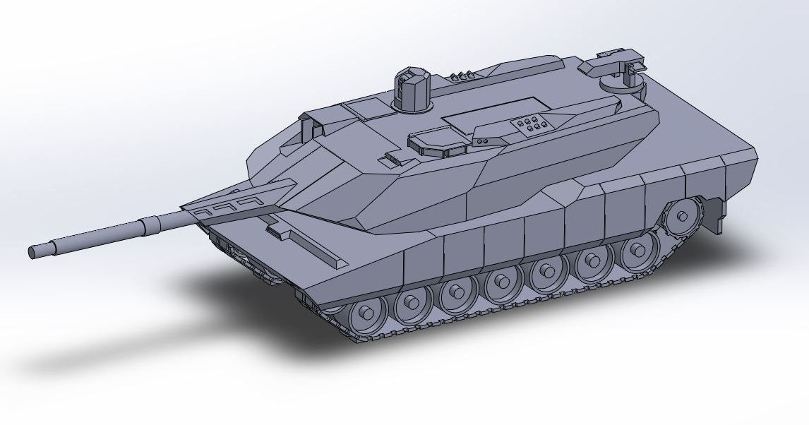 Panther Tank KF51 (Rheinmetall 2022) by Bene | Download free STL model ...