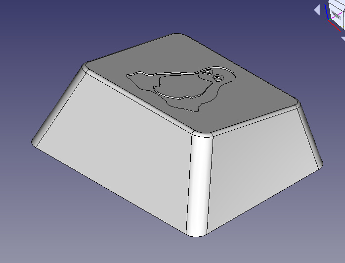 Miniatura 5 do modelo 3D Tux Linux Keycap