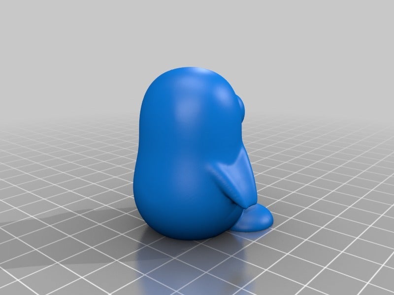 Miniatura 2 do modelo 3D Penguin (single & multi-material)