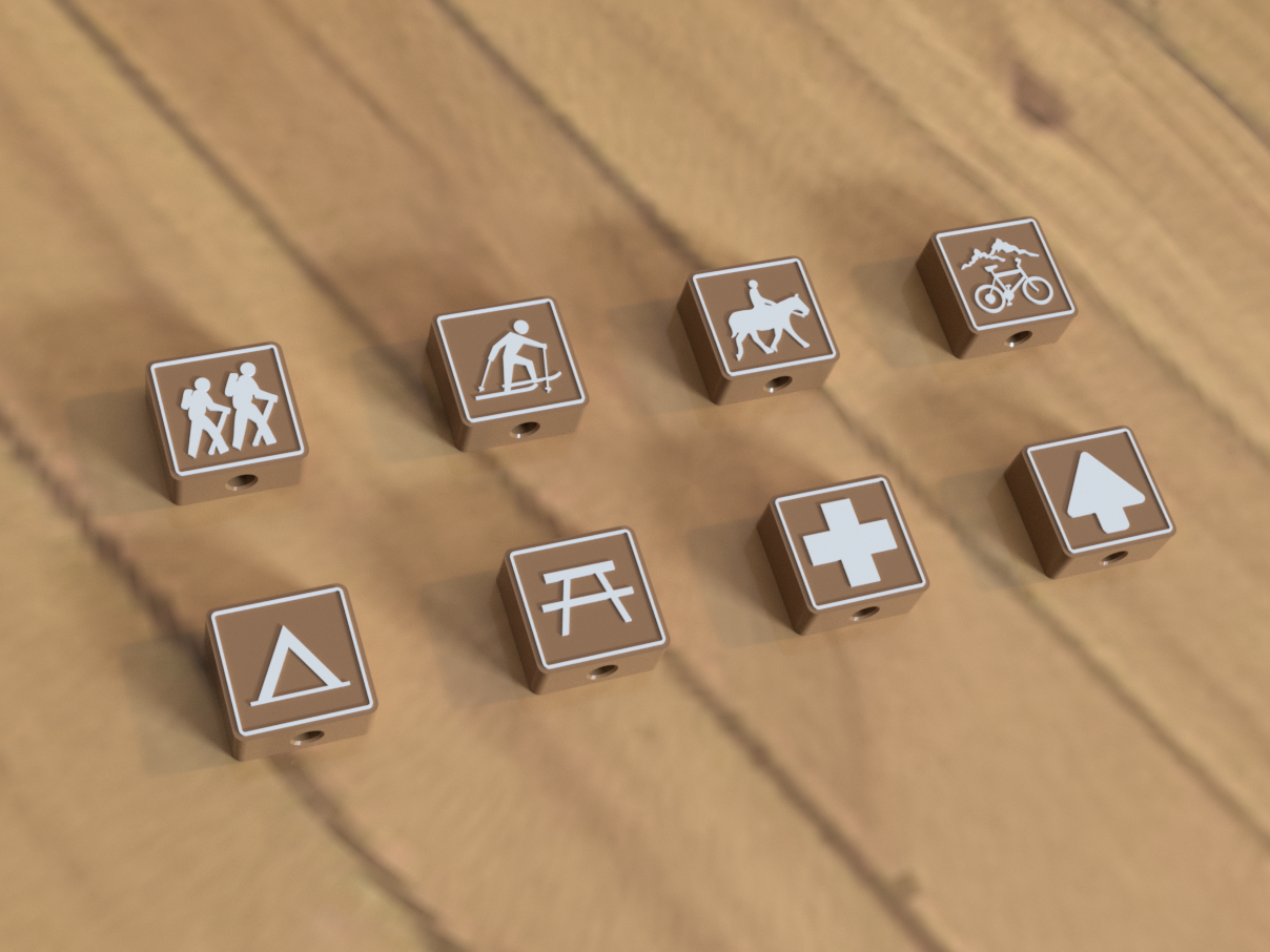Hoodie Beads: Trail Marker Sign