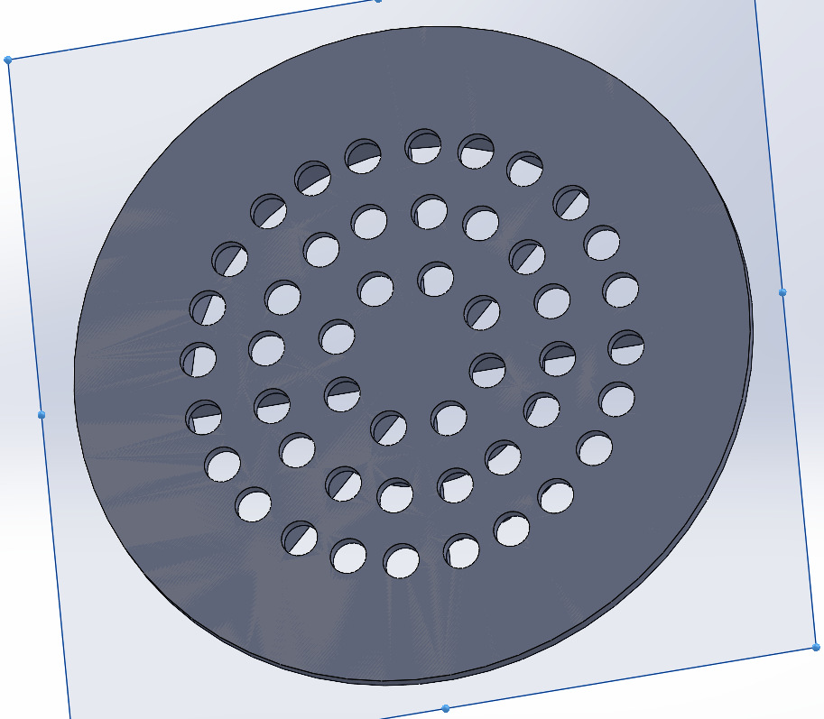 Bathroom Drain cover 3D model