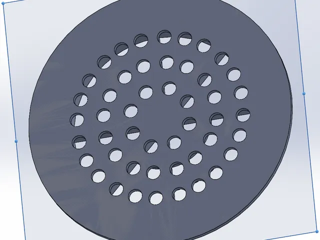 Bathroom drain cover - reinforced