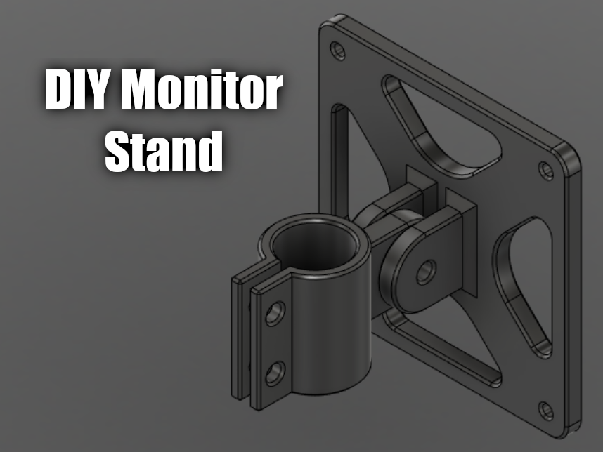 DIY Monitor Pipe Clamp Mount by jbaekey Download free STL model