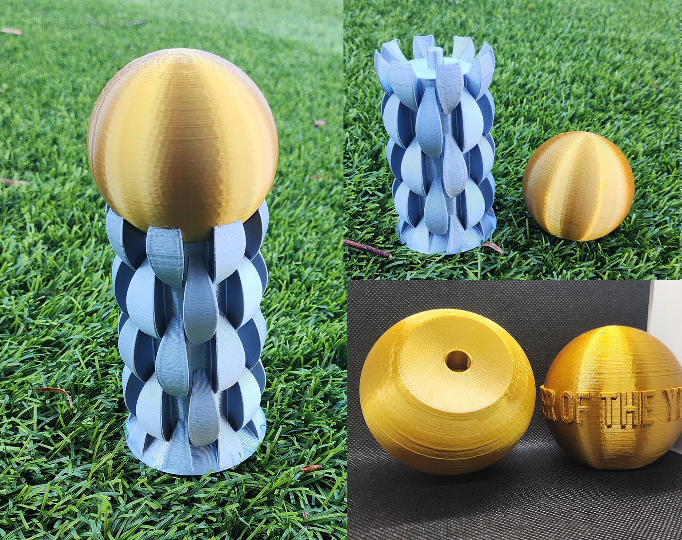 Elegant Trophy 2-Piece Customizable