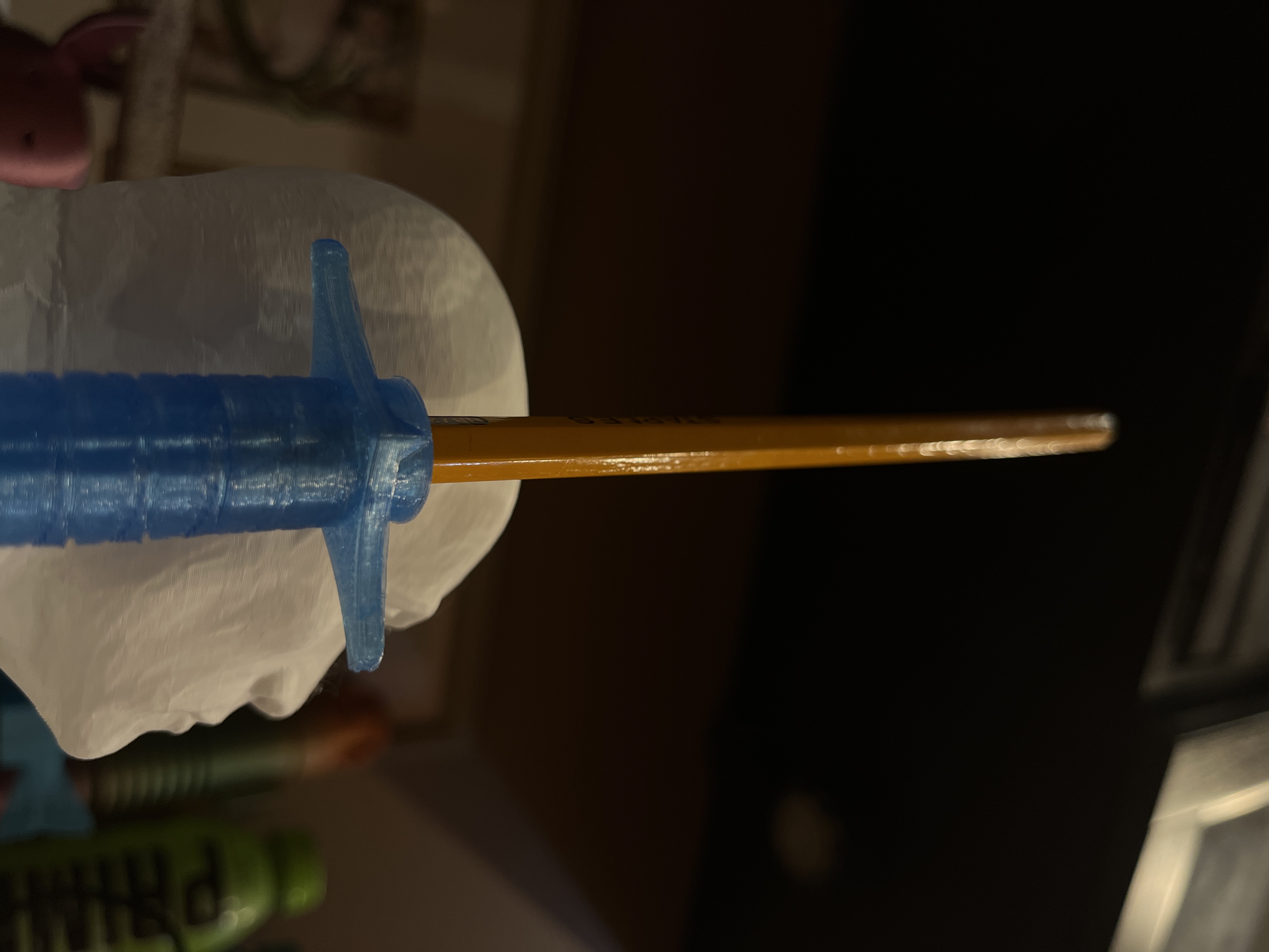 pencil topper sword handel 3D model thumbnail