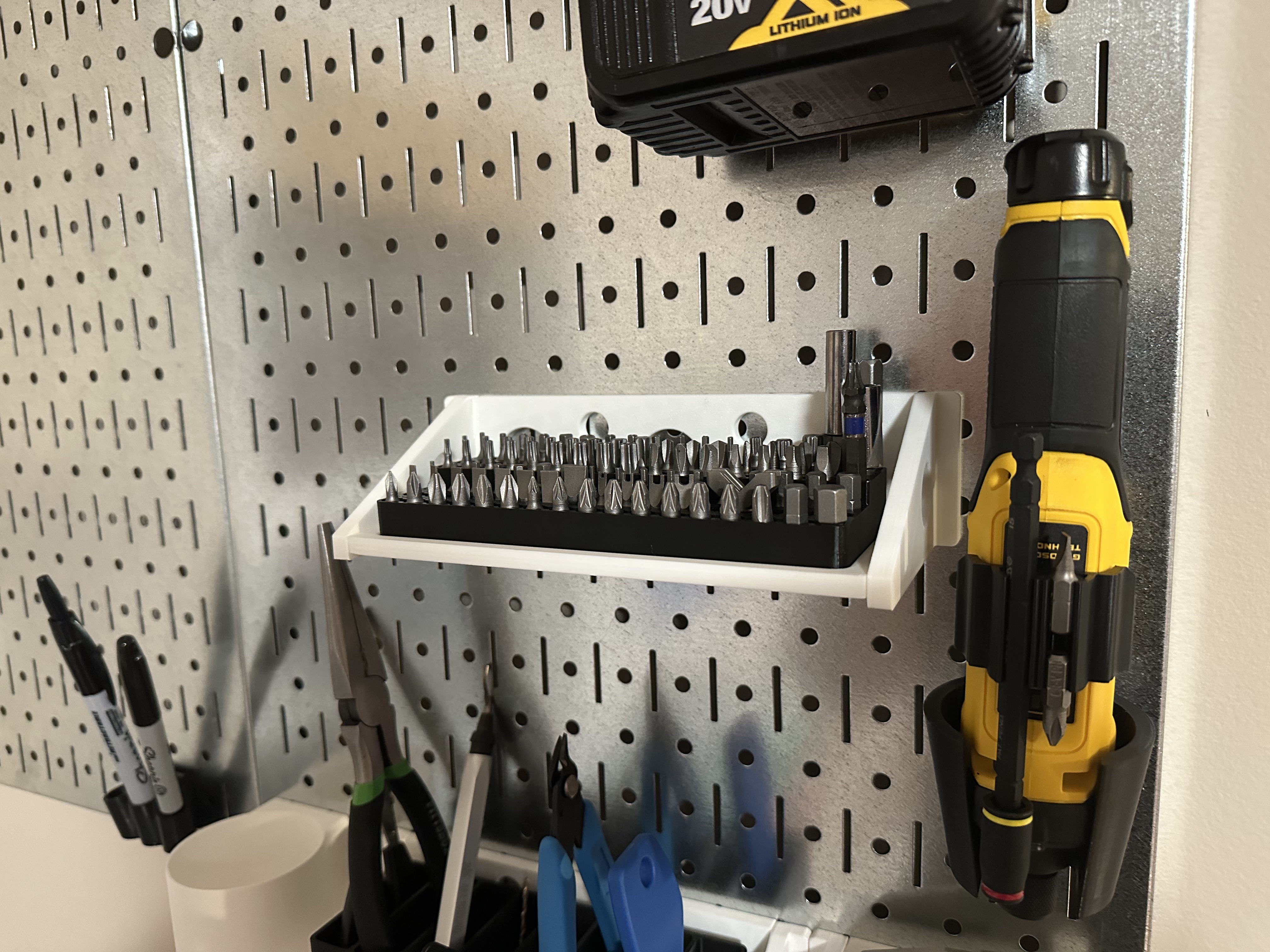 Wall Control Bit Holder 3D model thumbnail