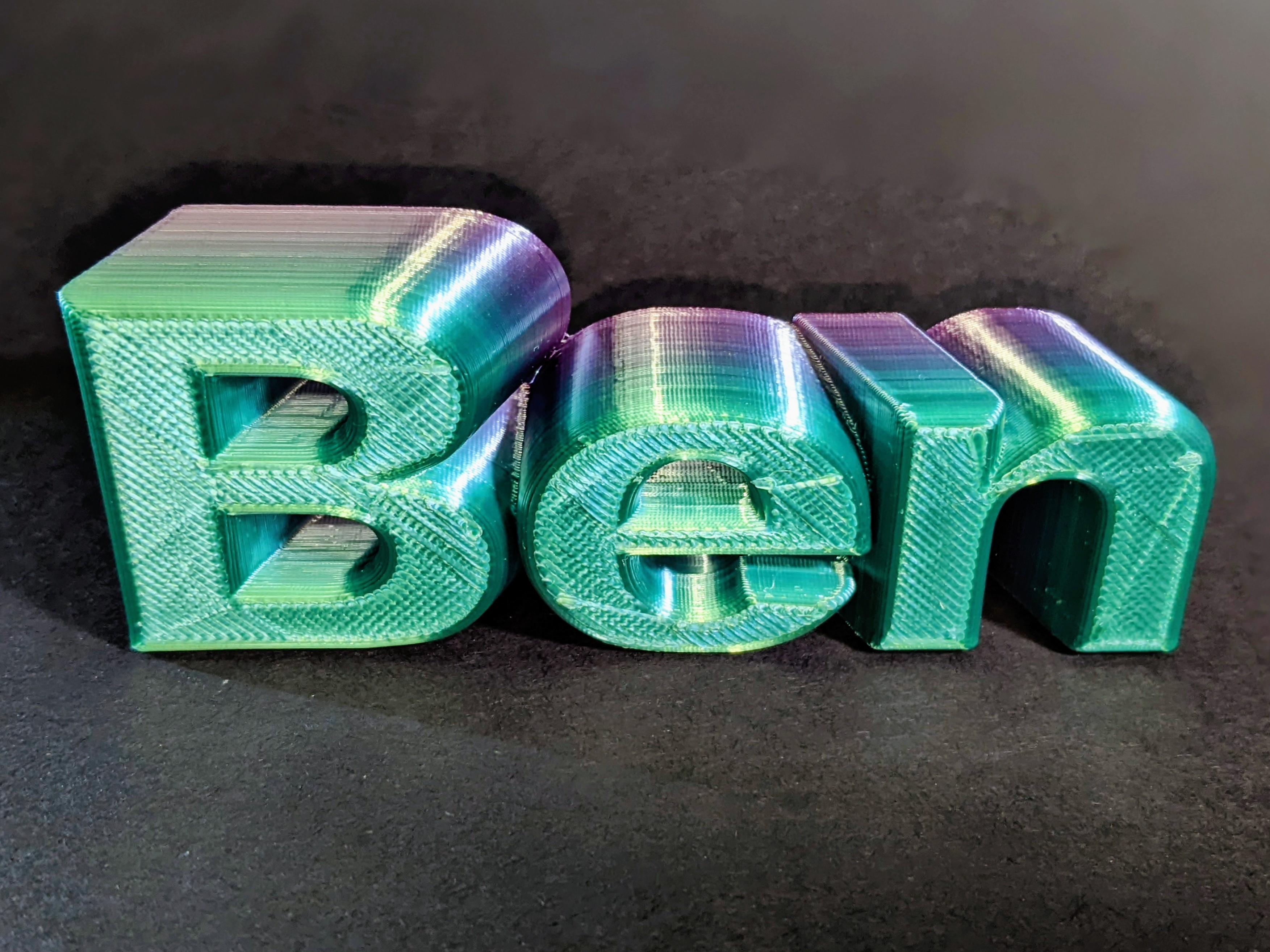 Ben Nameplate - Desk Art Sculpture - Word Pop