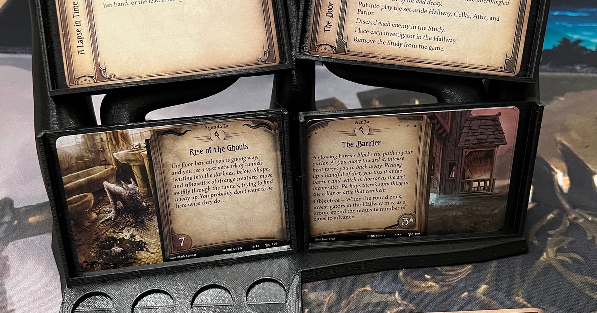 Agenda and Act Holder for Arkham Horror LCG by dirtysoc | Download free ...