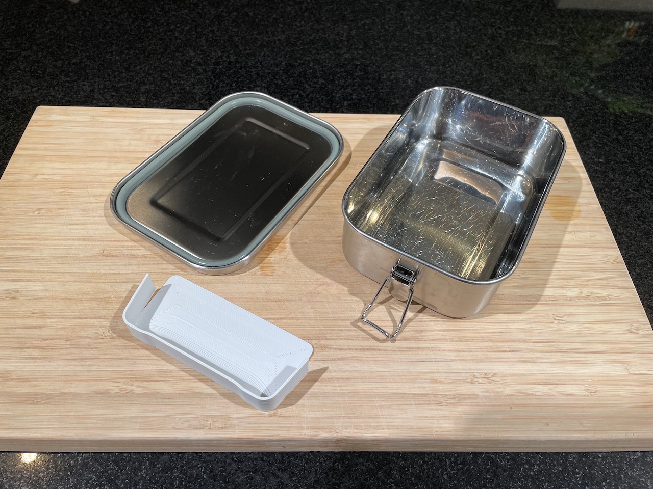 Trennsteg / Trenner für Metall-Brotdose | Divider / separator for Metal Lunch Box