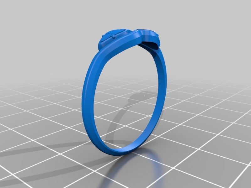 Miniatura 2 do modelo 3D snake ring