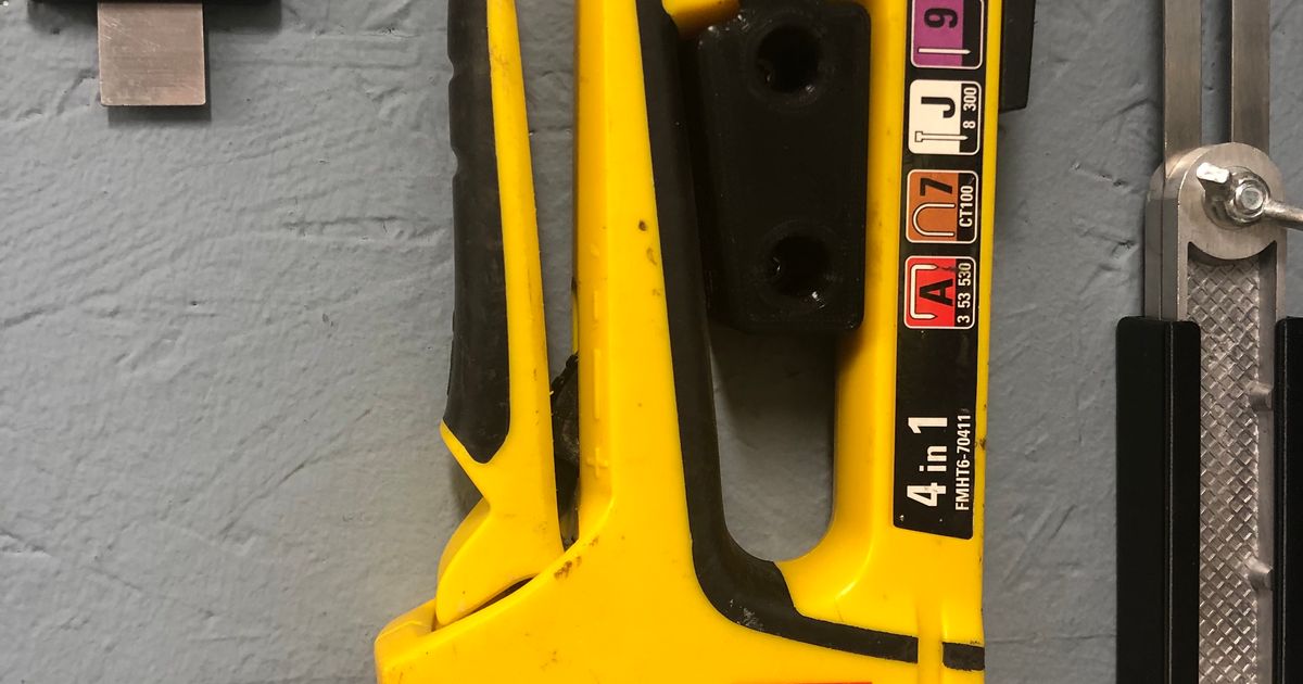 Wall holder for Stanley FatMax staple gun by bamseaske Download free