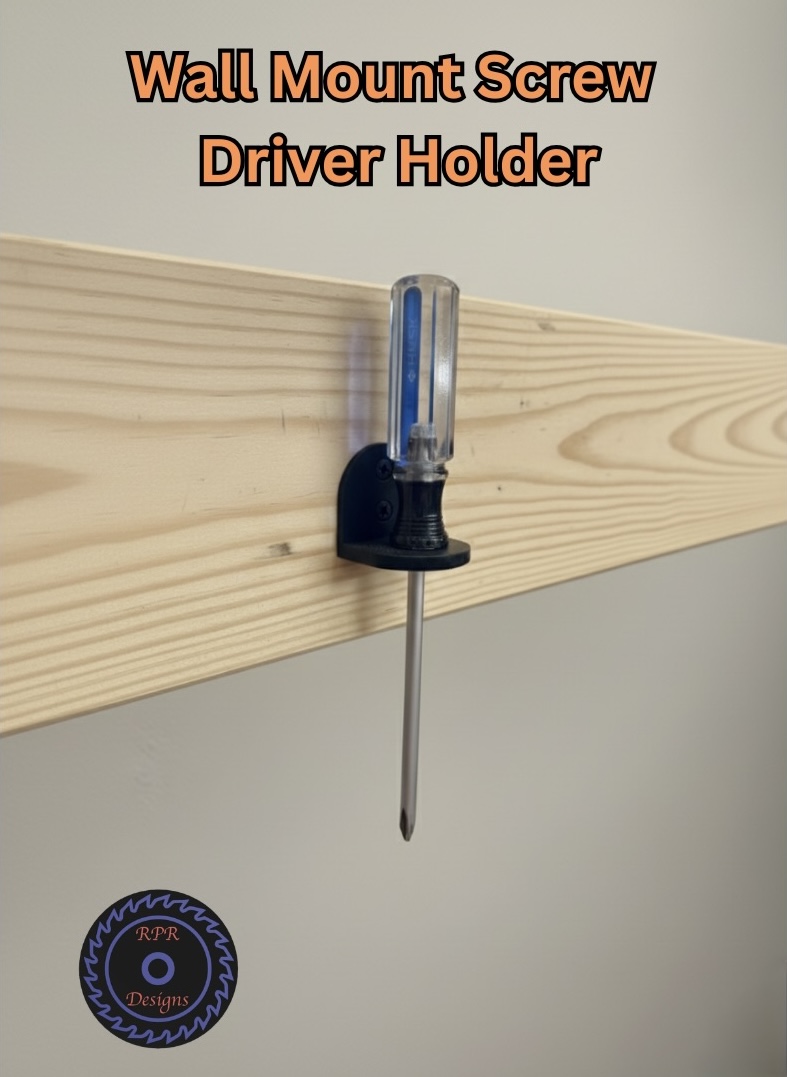 Wall Mount Screw Driver Holder