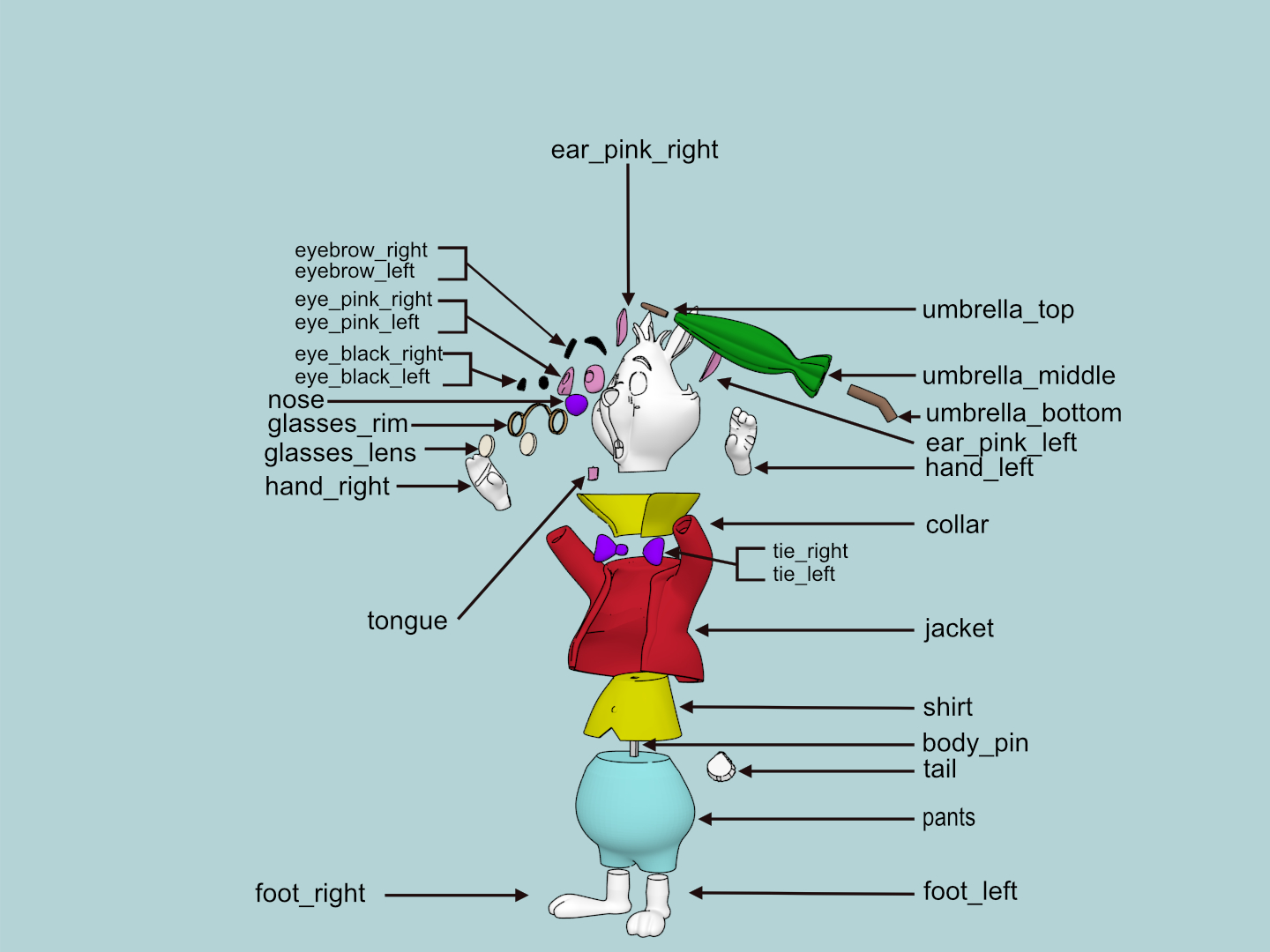 Miniatura 9 do modelo 3D White Rabbit