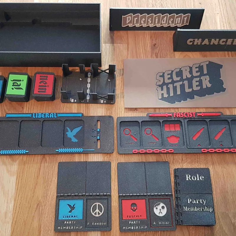 Secret Hitler Board Game Enhanced^3 Multi Color by no-brake, Download free  STL model