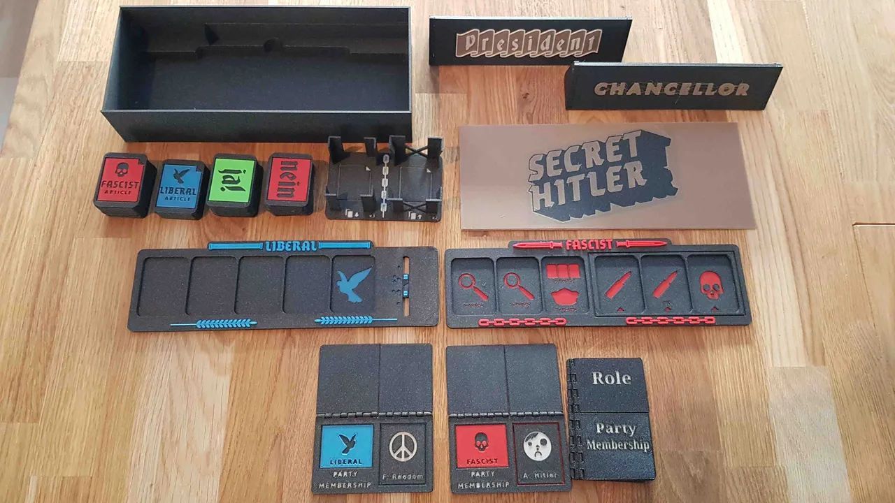 Update) Improved Secret Hitler Board Game : r/3Dprinting