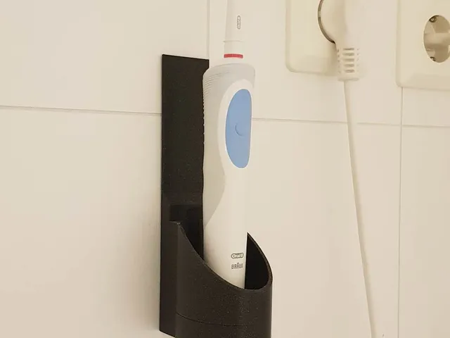 Wall mounted toothbrush holder for oral-b toothbrushes