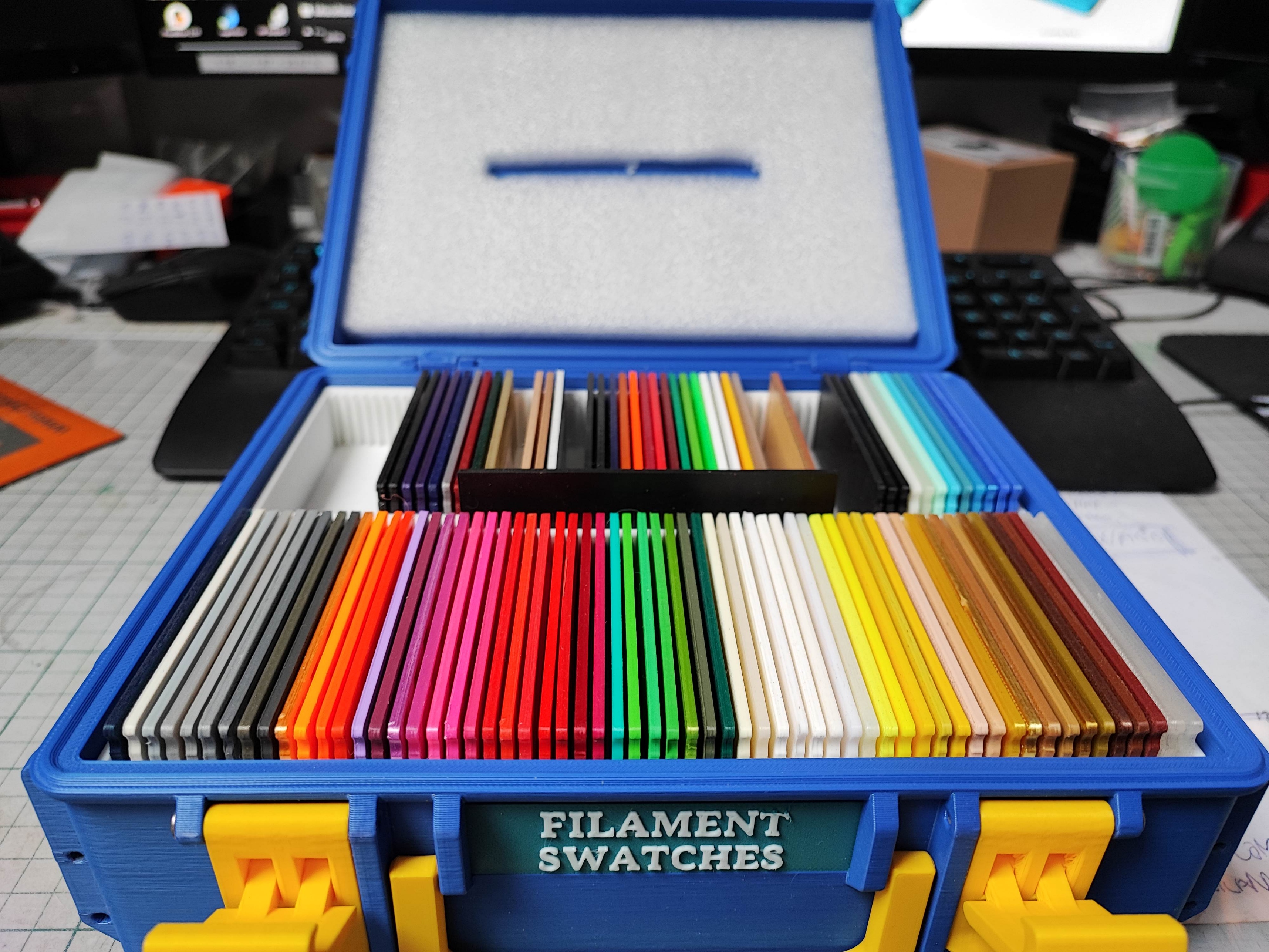 Filament Swatches Box Insert 3D model thumbnail