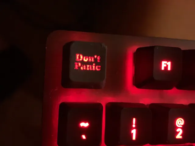 Don't Panic - Key Cap Logitech G413 Carbon
