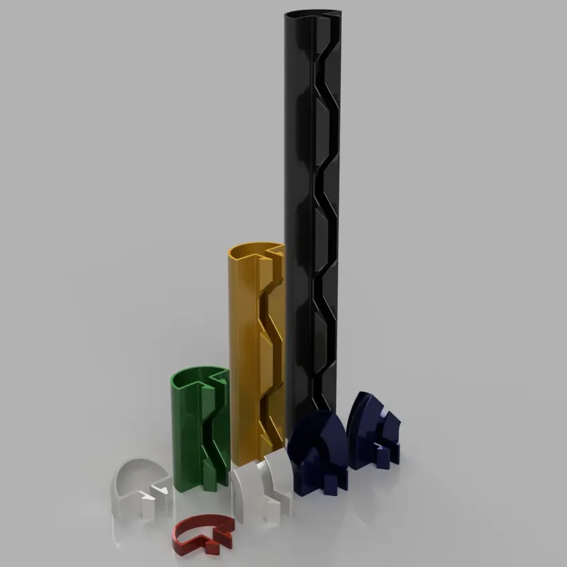 Cable Channel 40x40mm, 3D CAD Model Library