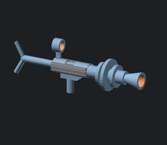 Model Ray Gun, OpenScad script (configurable) by Vendicar Decarian ...