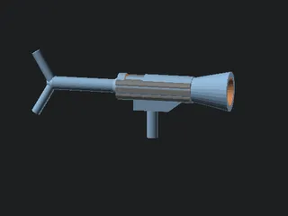 Model Ray Gun, OpenScad script (configurable) by Vendicar Decarian ...