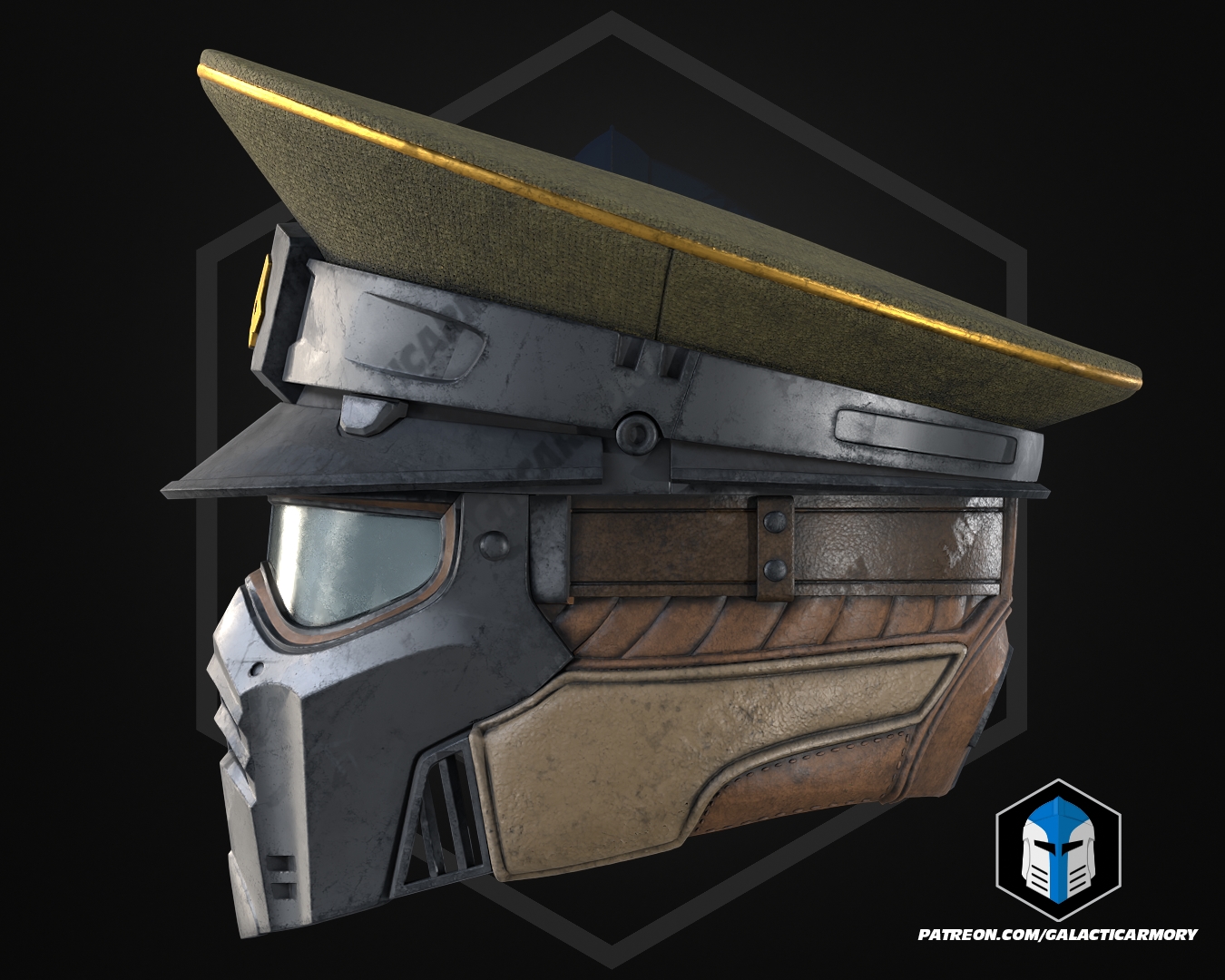 HD2 Commandant Helmet - 3D Print Files — thumbnail 6