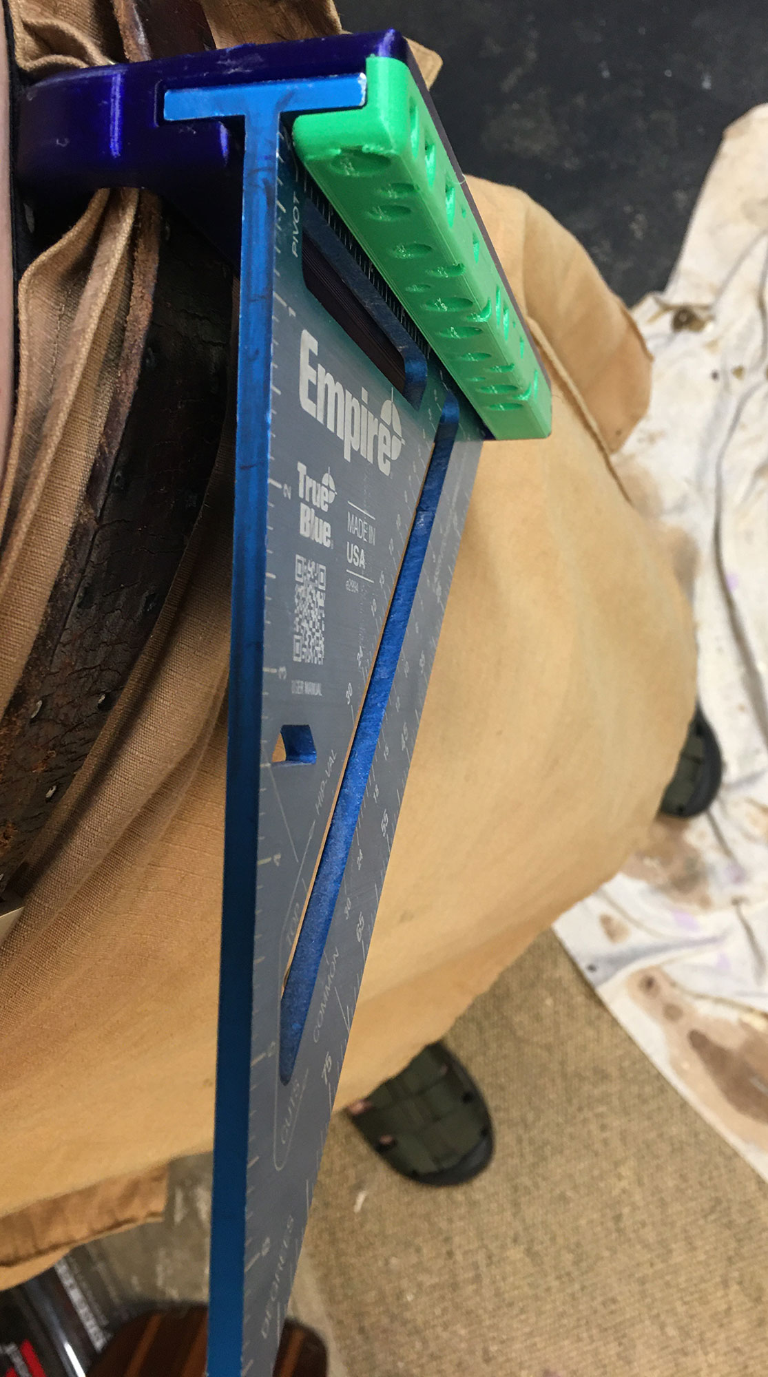 Speed Square Belt Clip Holder by JTWLO Download free STL model