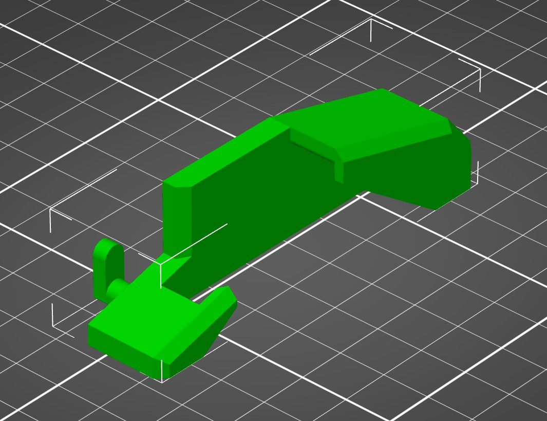 Miniatura 2 do modelo 3D Skadis Caliper Mount