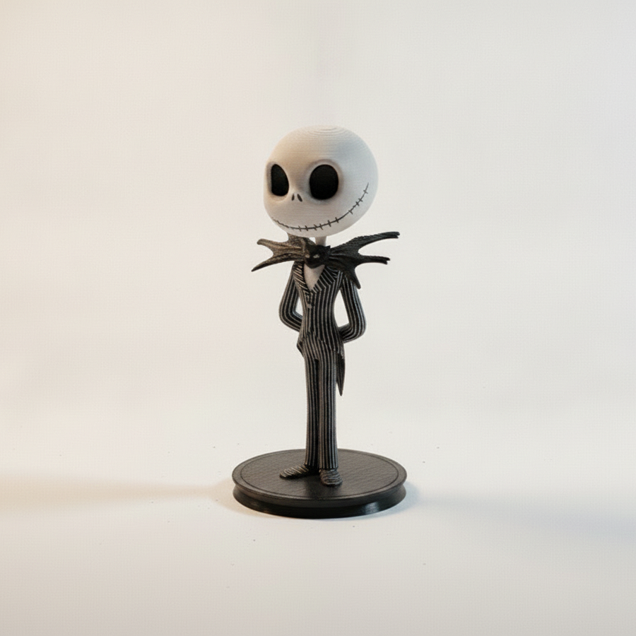 Chibi Jack Skellington From Nightmare Before Christmas Figurine 3D Printable