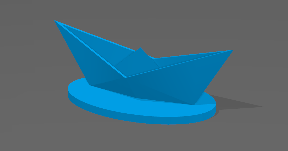 Origami Boat Chopstick Holder by DieHard Download free STL model
